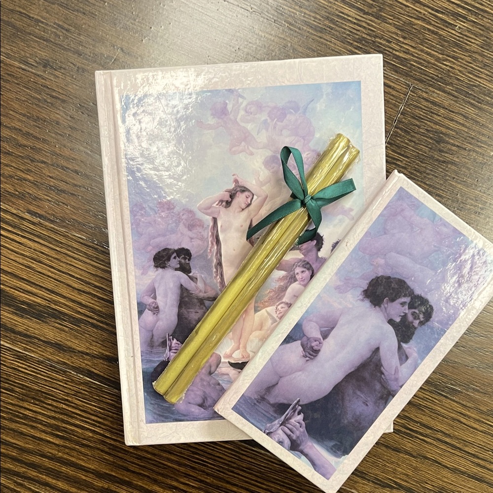 The Birth of Venus- lineless  Notebook and address book w2 pencils Set